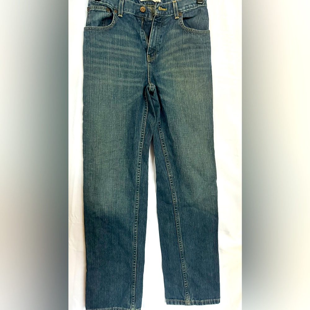 Boys Route 66 distressed adjustable waist jeans